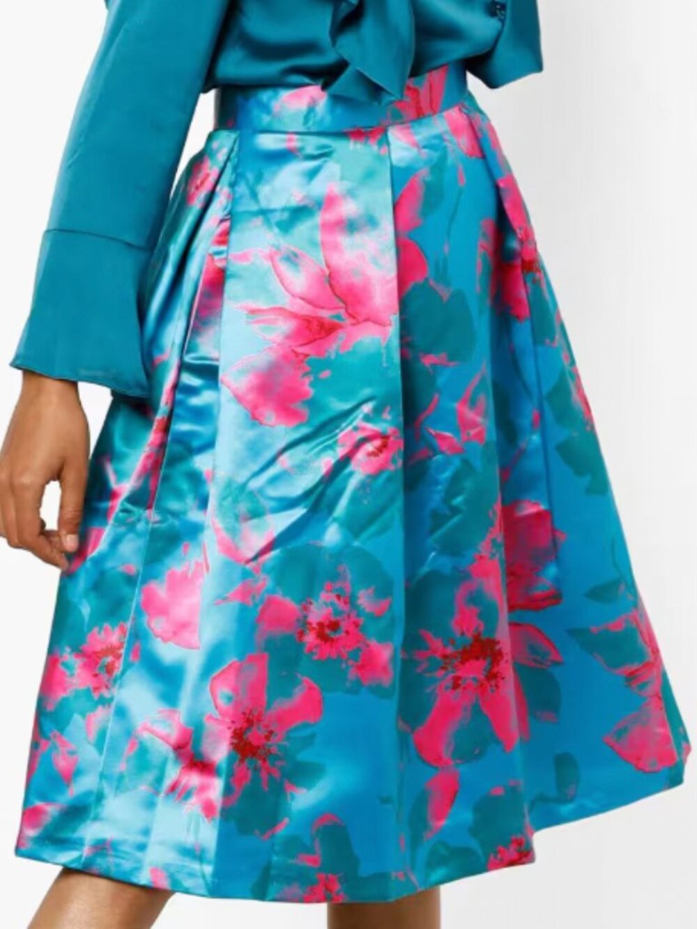 Closet London Printed Skirt
